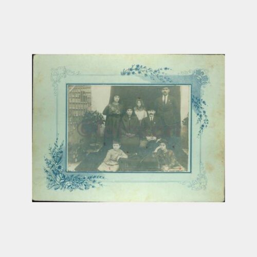 1920 Türk Ailesi Kabinet Fotoğraf