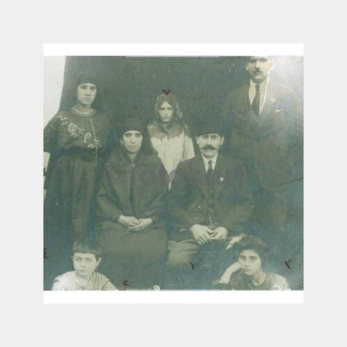 1920 Türk Ailesi Kabinet Fotoğraf - Görsel 3