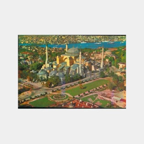 1970 Ayasofya Havadan Görünüş Kartpostal