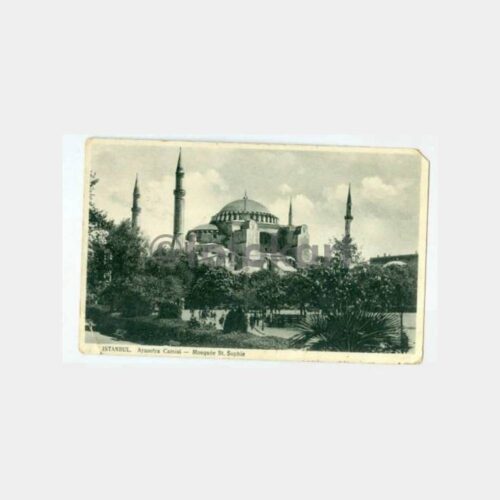 1938 Ayasofya Camii Konulu Kartpostal