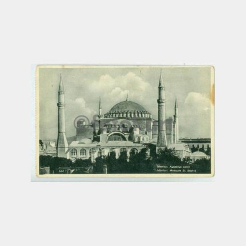 1920 Ayasofya Camii Konulu Kartpostal