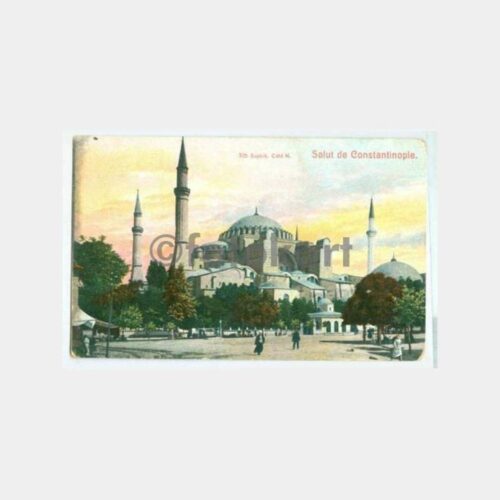 1910 Ayasofya Genel Görünüş Kartpostal