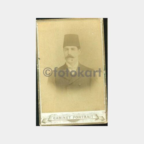 1910 Fesli Bay Konulu Kabinet Fotoğraf