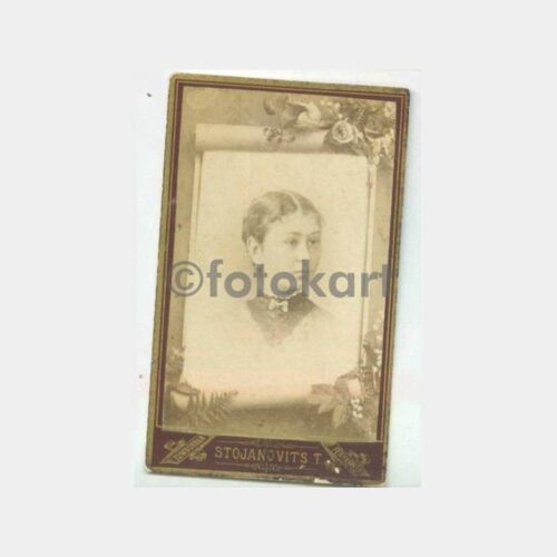 1880 Avusturya Macar Kadın Kabinet Fotoğraf