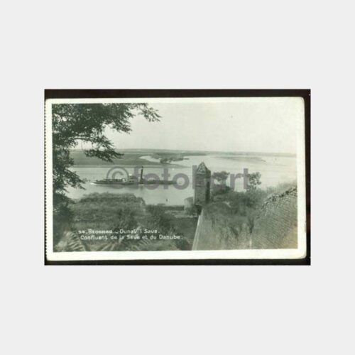 1940 Belgrad ve Tuna Nehri Konulu Kartpostal