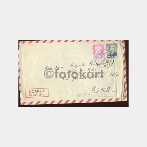 1950 Beyoğlu Posta Damgalı Uçak Zarfı