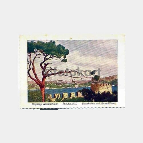 İstanbul Boğaziçi Rumelihisarı Eski Tip Kartpostal