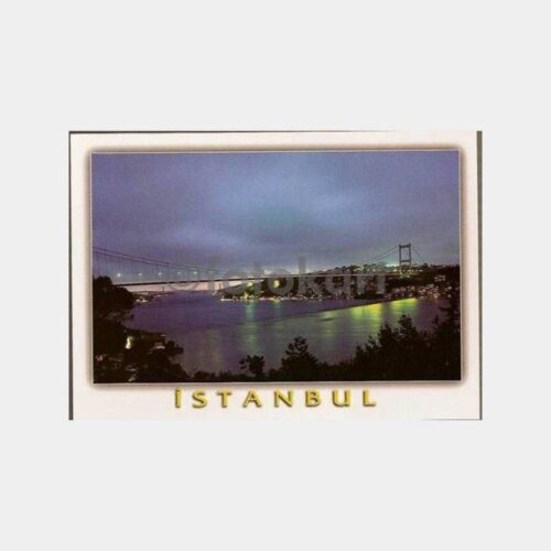 İstanbul Boğaziçi Köprüsü Gece Görünüş Kartpostal