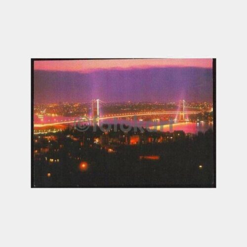 Boğaziçi Köprüsü Gece Görünüşü Kartpostal