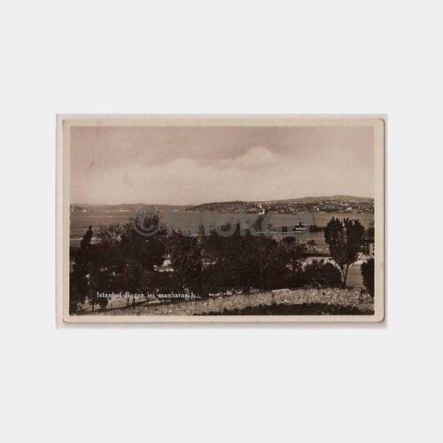 1936 İstanbul Boğaziçi Manzarası Fotokart