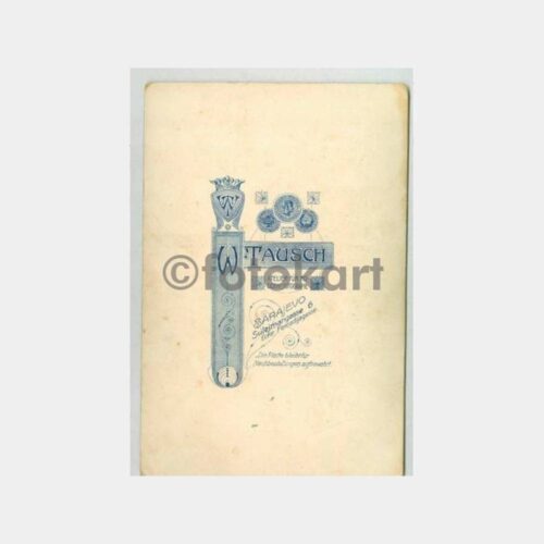1900 Saraybosna Boşnak Subay Kabinet Fotoğraf - Görsel 2