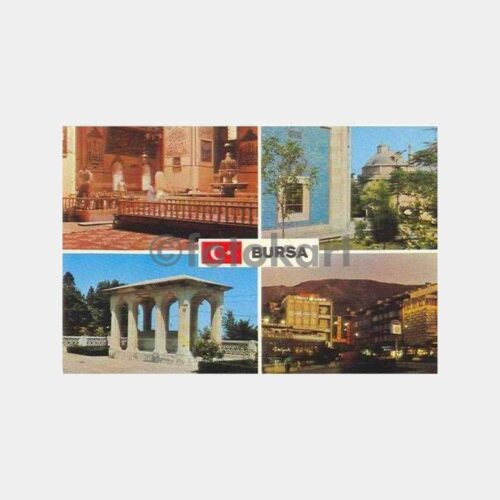 Bursa Şehirden 4 Görünüş Kartpostal