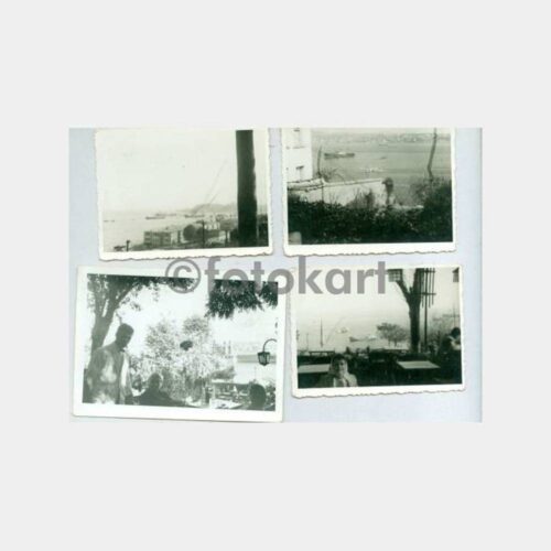 1958 Taksim Cennet Çay Bahçesi 4 Adet Fotoğraf