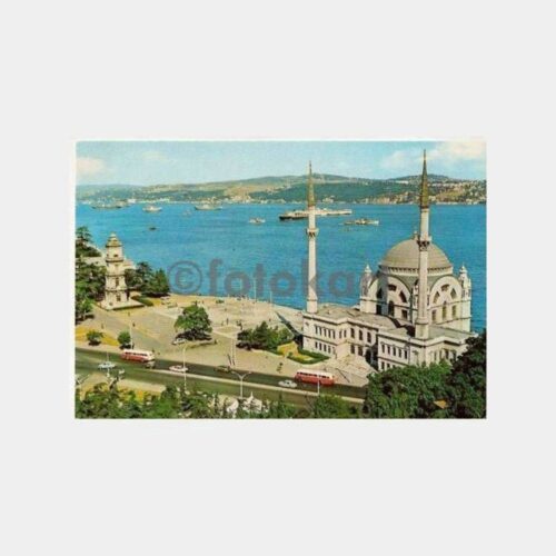 Boğaziçi ve Dolmabahçe Camii Kartpostal