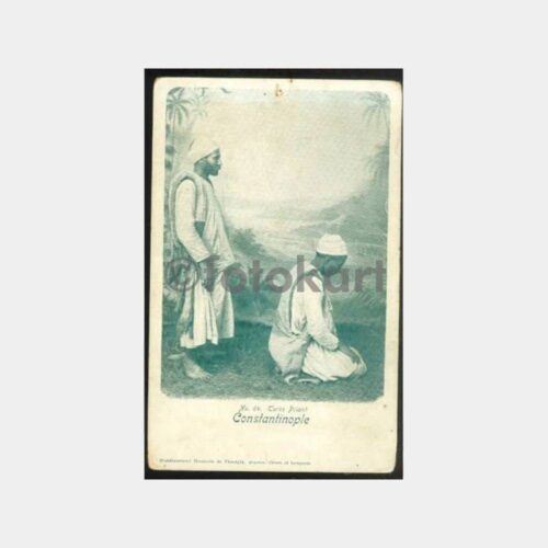 1900 Tarabya Dua Eden Türkler Konulu Kartpostal