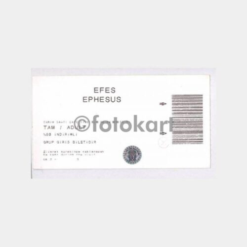 2004 Yılı Efes Harabeleri Giriş Bileti
