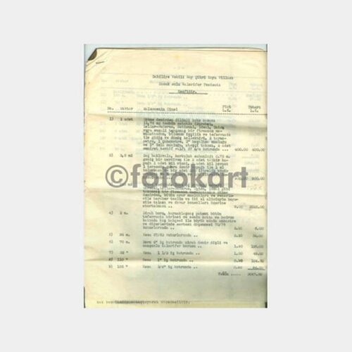 1938 Fenerbahçe Şükrü Kaya Ev Yapımı Belgeleri