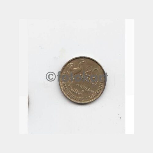 1963 Fransa 20 C Yabancı Madeni Para