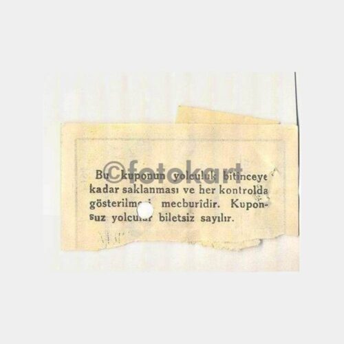 1953 İstanbul-Gemlik Vapur Bileti - Görsel 2
