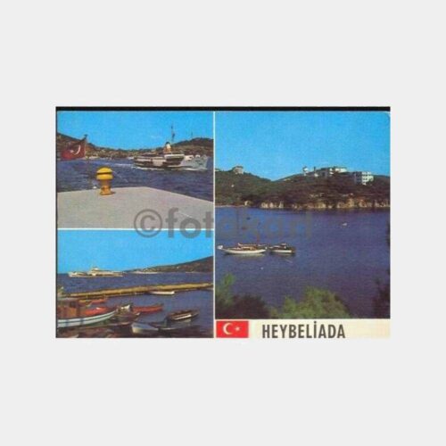 Heybeliada ve Gemiler Kartpostal