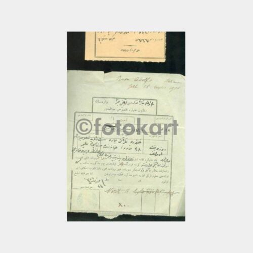 1898 Osmanlıca Hukuk Konulu Damgalı Belge