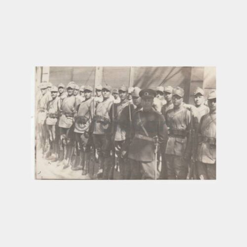 1934 İran Şahı Karşılama Töreni Askeri Grup Fotoğraf
