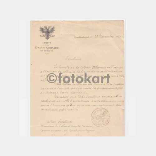 1920 İstanbul İşgal Dönemi Belgesi