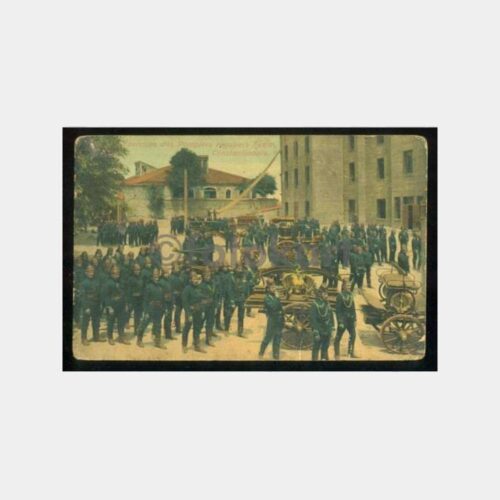 1910 Taksim İtfaiye Yangın Grubu Max Fruchtermann Kartpostal