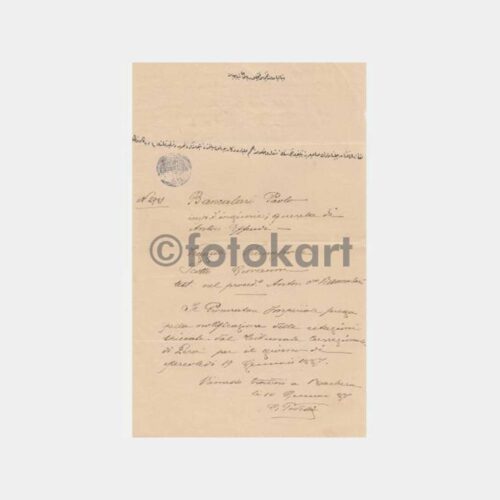 1887 İstanbul Osmanlı İzin Belgesi