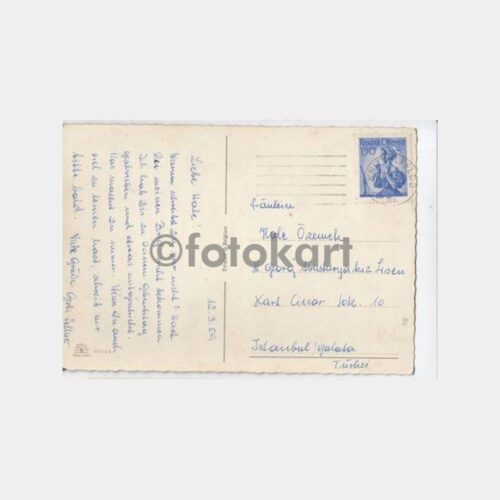 1960 Avusturya Kedi Konulu Damgalı Kartpostal - Görsel 2