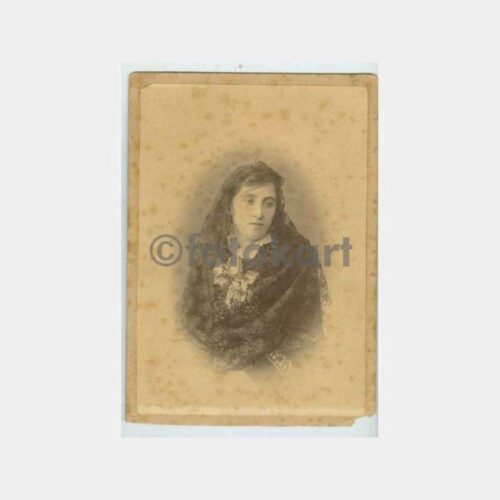 1900 Abdullah Biraderler Genç Kız Kabinet Fotoğraf