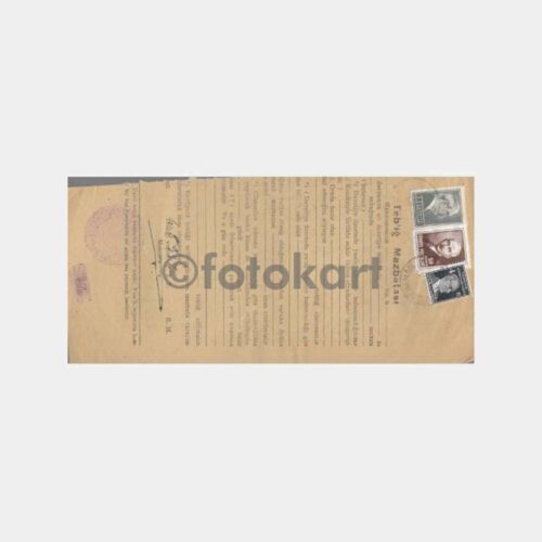 1947 Kızılcahamam Mahkeme Davetiye Hukuk Belgesi - Görsel 2