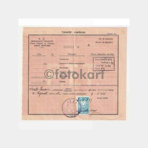 1944 Kızıltoprak Radyo Abone Makbuzu