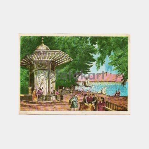 Boğaziçi Küçüksu Çeşme Gravür Tablo Tebrik Kart