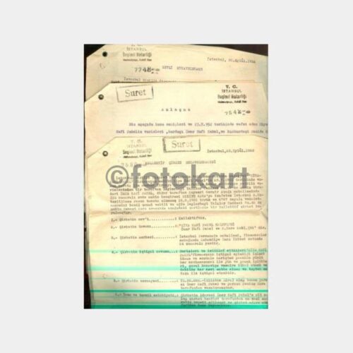 1952 Kollektif Şirket Kuruluş Belgesi 3 Adet