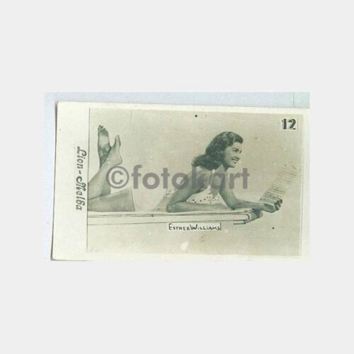 1940 Lion Melba Artist Esther Williams Çikolata Kartı
