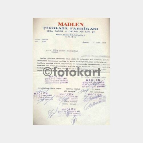 1978 Madlen Çikolata Fabrikası İmza Sirküleri