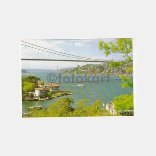 Boğaziçi Kanlıca Mihrabad Köprüler Görünüş Kartpostal