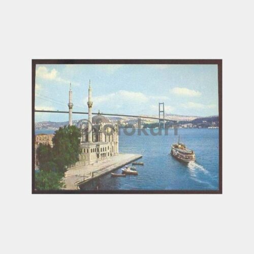 İstanbul Ortaköy ve Boğaziçi Köprüsü Kartpostal