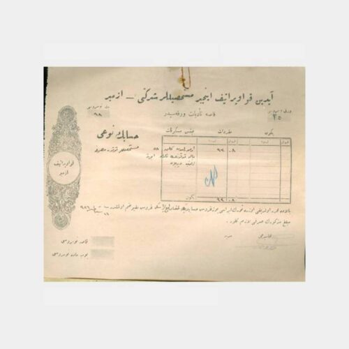 1928 Osmanlıca Belge Aydın İncir Şti (10 Adet) - Görsel 5