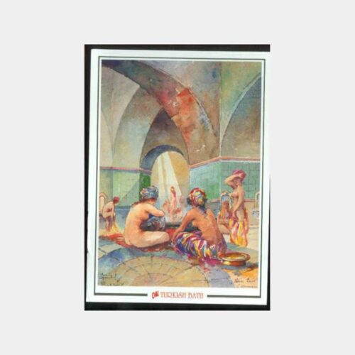 1995 Meslekler Şişli Damgalı Hamam Konulu Kartpostal