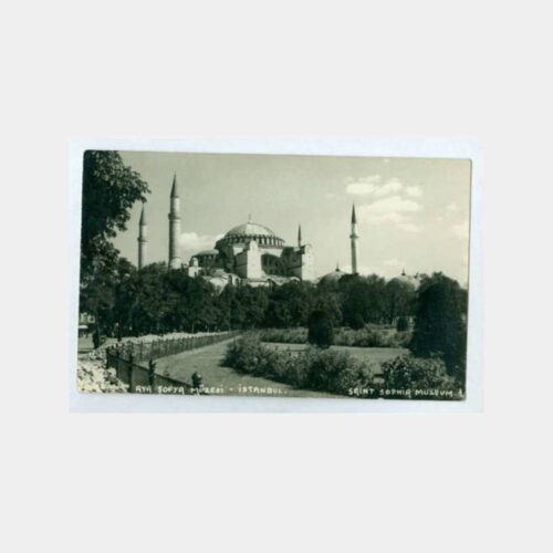 1959 İstanbul Sultanahmet Ayasofya Görünüş Kartpostal