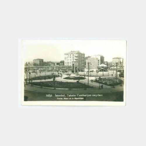 1934 Taksim Cumhuriyet Meydanı Kartpostal