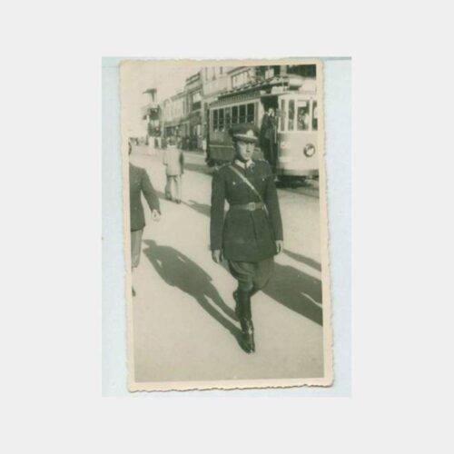 1940 Taksim Askeri Öğrenci Tramvay Fotoğraf