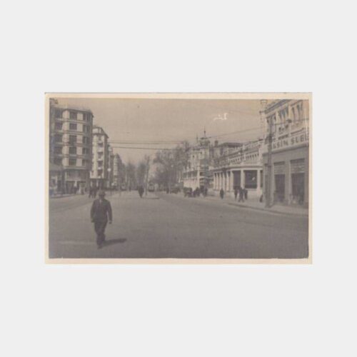 1937 Taksim Topçu Kışlası Girişi Görünüş Kartpostal