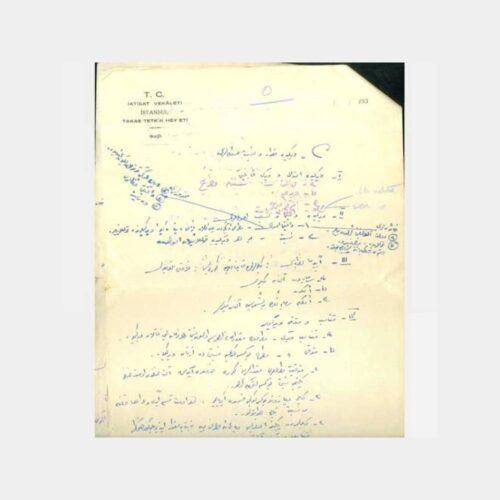 1930 İstanbul Takas Tetkik Heyeti Kağıdı Belge - Görsel 2