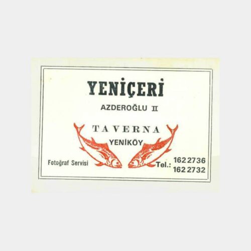 1974 Yeniköy Yeniçeri Gazinosu Fotoğraf Kabı
