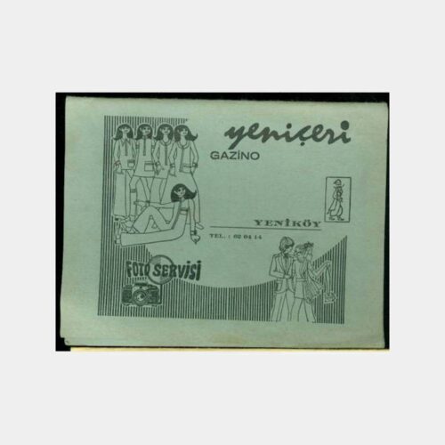 1970 Yeniköy Yeniçeri Gazino Fotoğraf Kabı