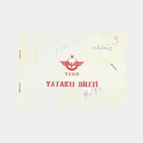 1973 T.C.D.D. Haydarpaşa - Ankara Yataklı Yolcu Bileti