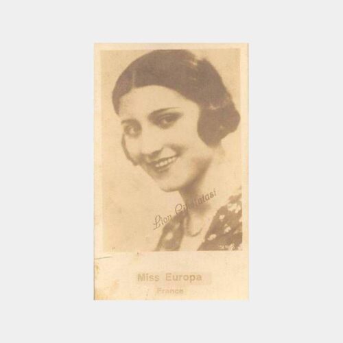 Miss Europa France Lion Çikolata Kartı